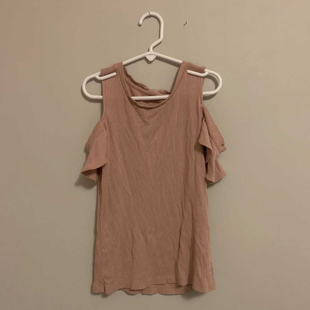 American Eagle off shoulder pink top